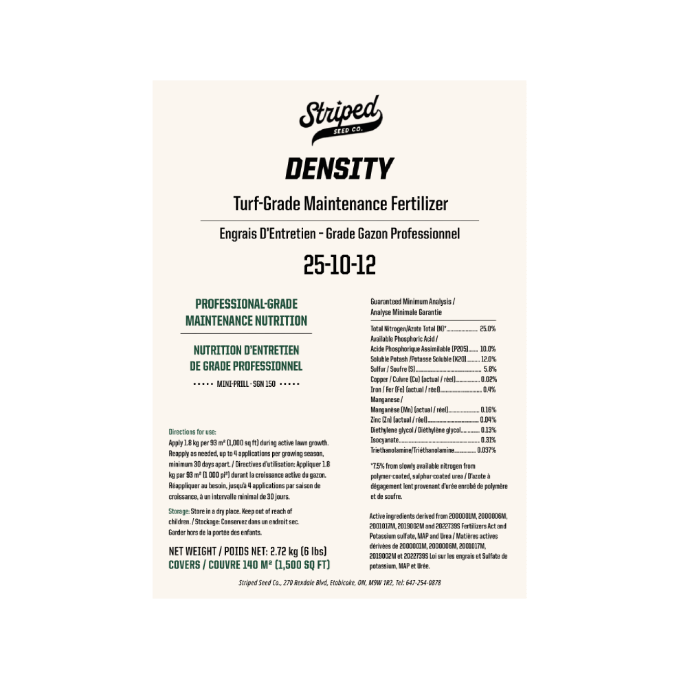 Density™ Turf-Grade Maintenance Fertilizer 25-10-12