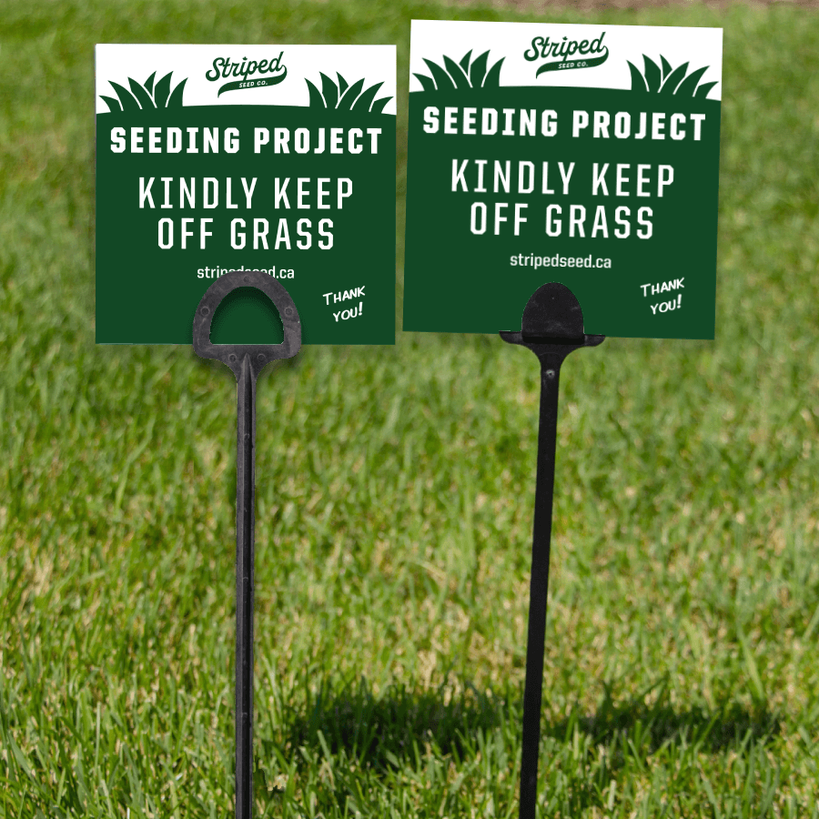 Extra Seeding Project Lawn Protector Sign