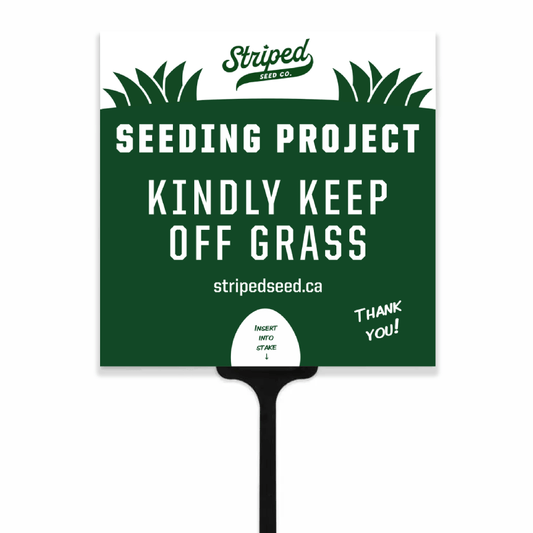 Extra Seeding Project Lawn Protector Sign